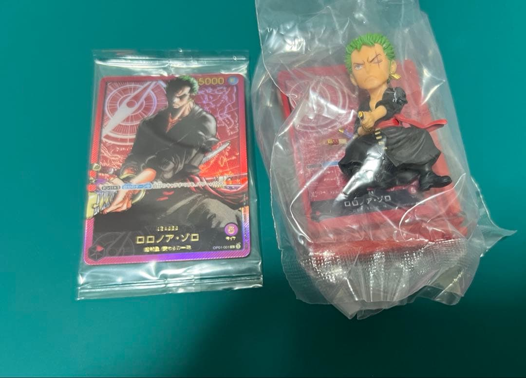 新品箱未開封 レカフィグ ゾロ ジャンプ付録 ワンピースカード