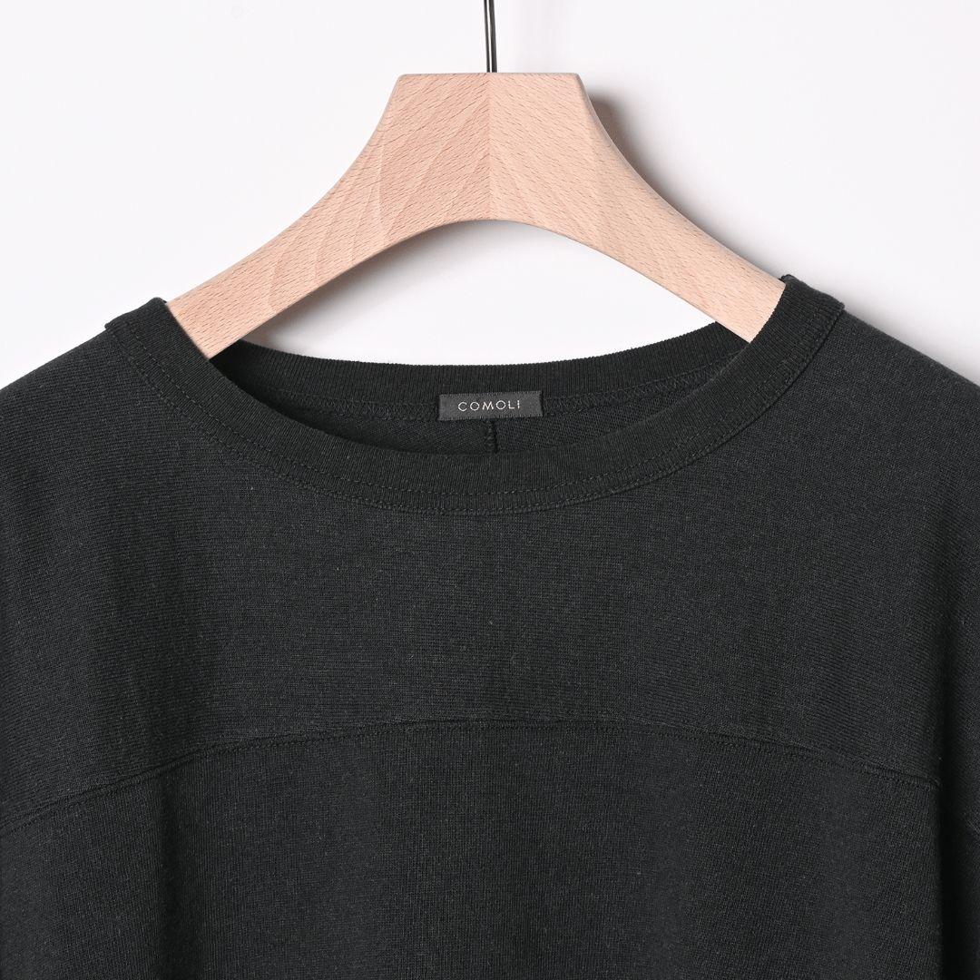 コモリ COMOLI フットボールTシャツ ブラック サイズ2 - メルカリ