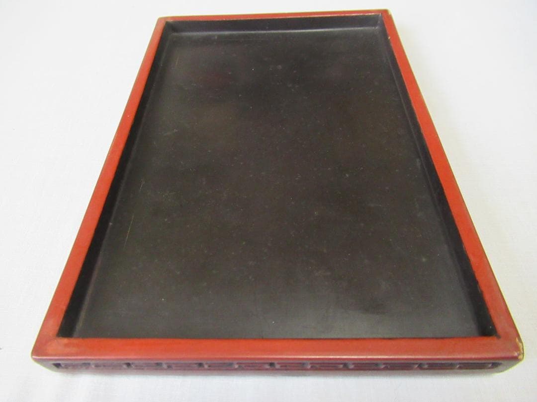 ◇希少 美品 1900年頃(清朝末期)◇剔紅/堆朱 蜀江文、蝶、燕、雷紋