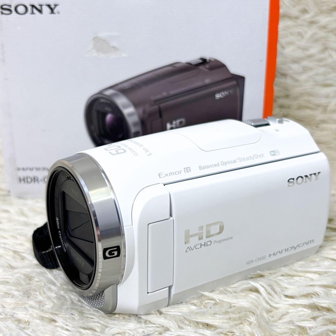 【未使用】ソニー ハンディカム HDR-CX680 ビデオカメラ ホワイト Amazon | SONY(ソニー) ビデオカメラ Handycam HDR-CX680 ホワイト