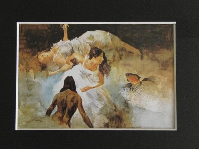 醍醐芳晴、【エレファント・フィッシュ】、希少な限定額装用画集画