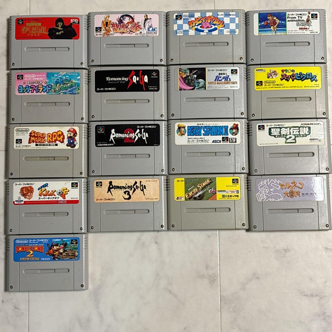 17本まとめ売り スーパーファミコンソフト カセットのみ - メルカリ
