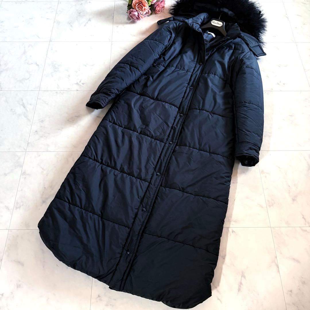 極美品☆2wayマックスマーラ Max&co スーパーロングパデットコート L