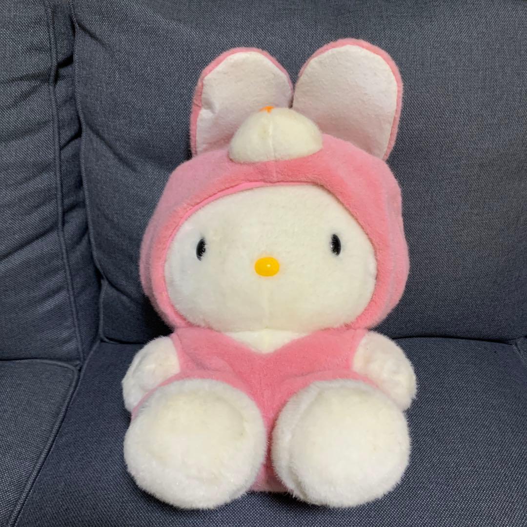 平成レトロハローキティぬいぐるみ キティうさぎ変身ぬいぐるみ キティ