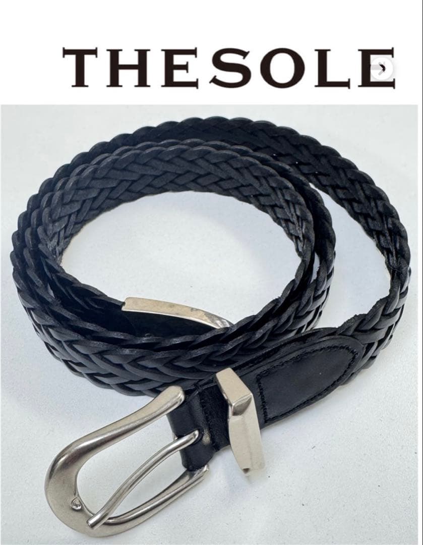 THE SOLE カーフメッシュ プンターレベルト　試着のみ 黒