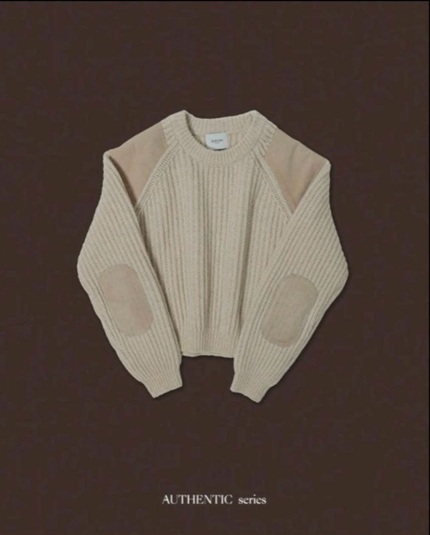 nokcha vintage like accent knitアイボリー 5th RESTOCK IVORY 2月3日順次発送】- AUTHENTIC series
