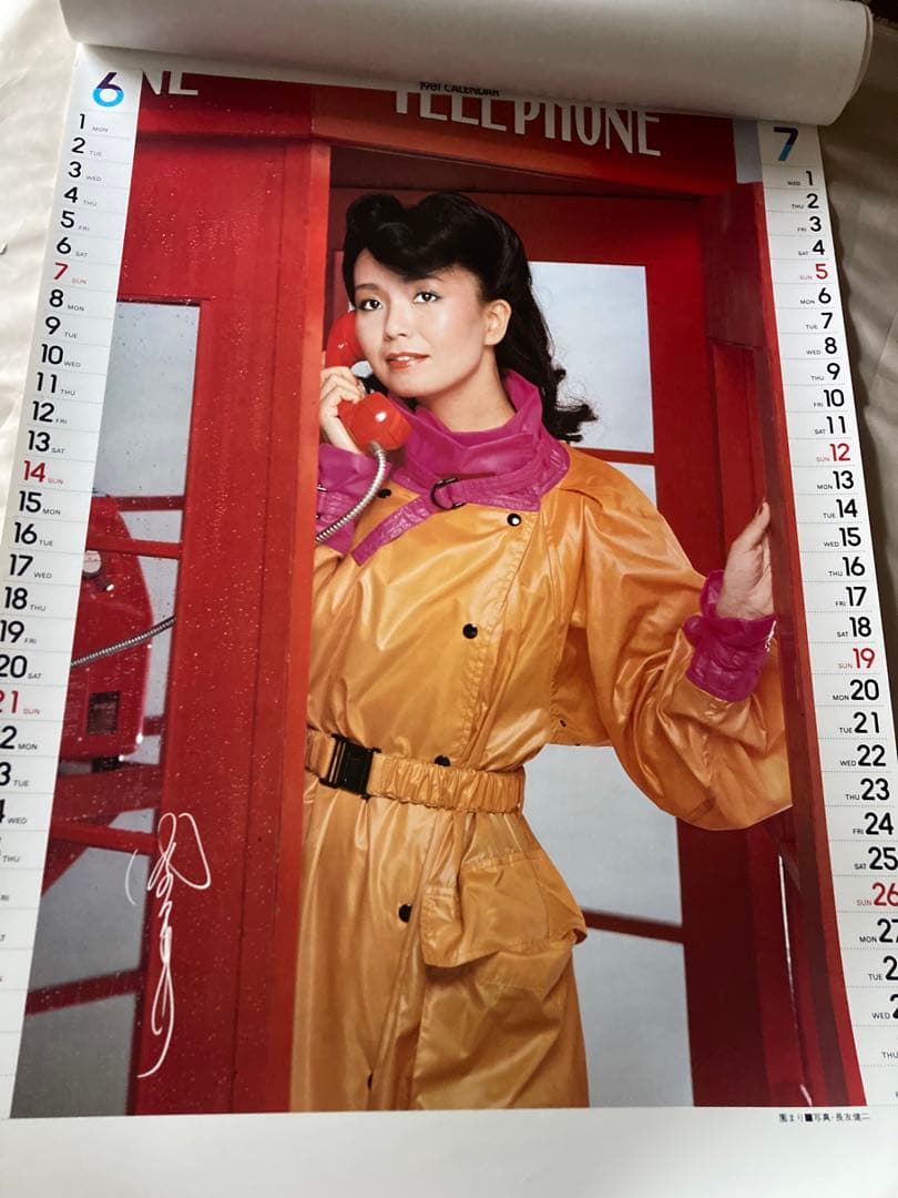 希少1981年 渡辺プロダクションカレンダー 沢田研二 石川ひとみ 太田