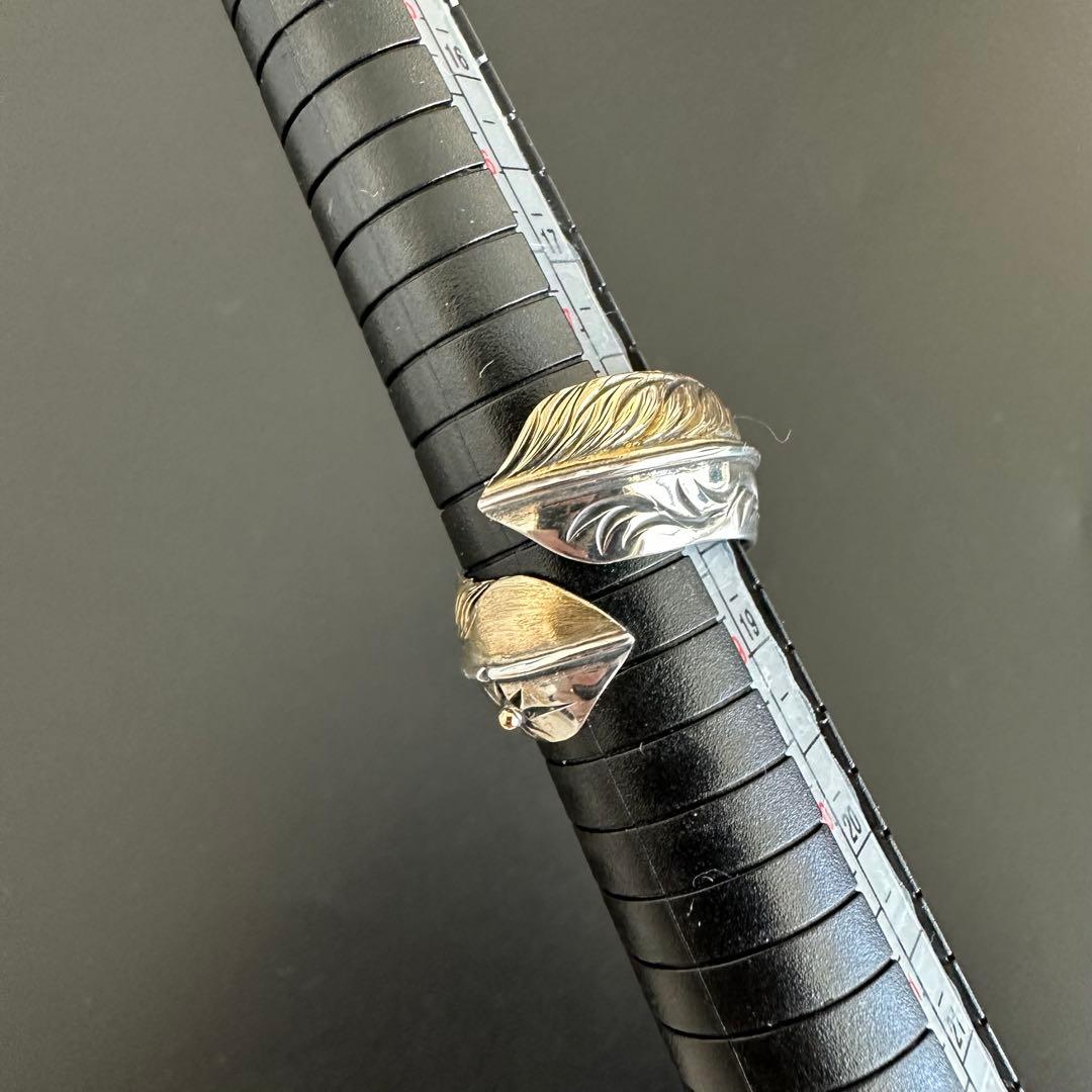 BIG HAND フェザー シルバー×K18 リング19号 - メルカリ