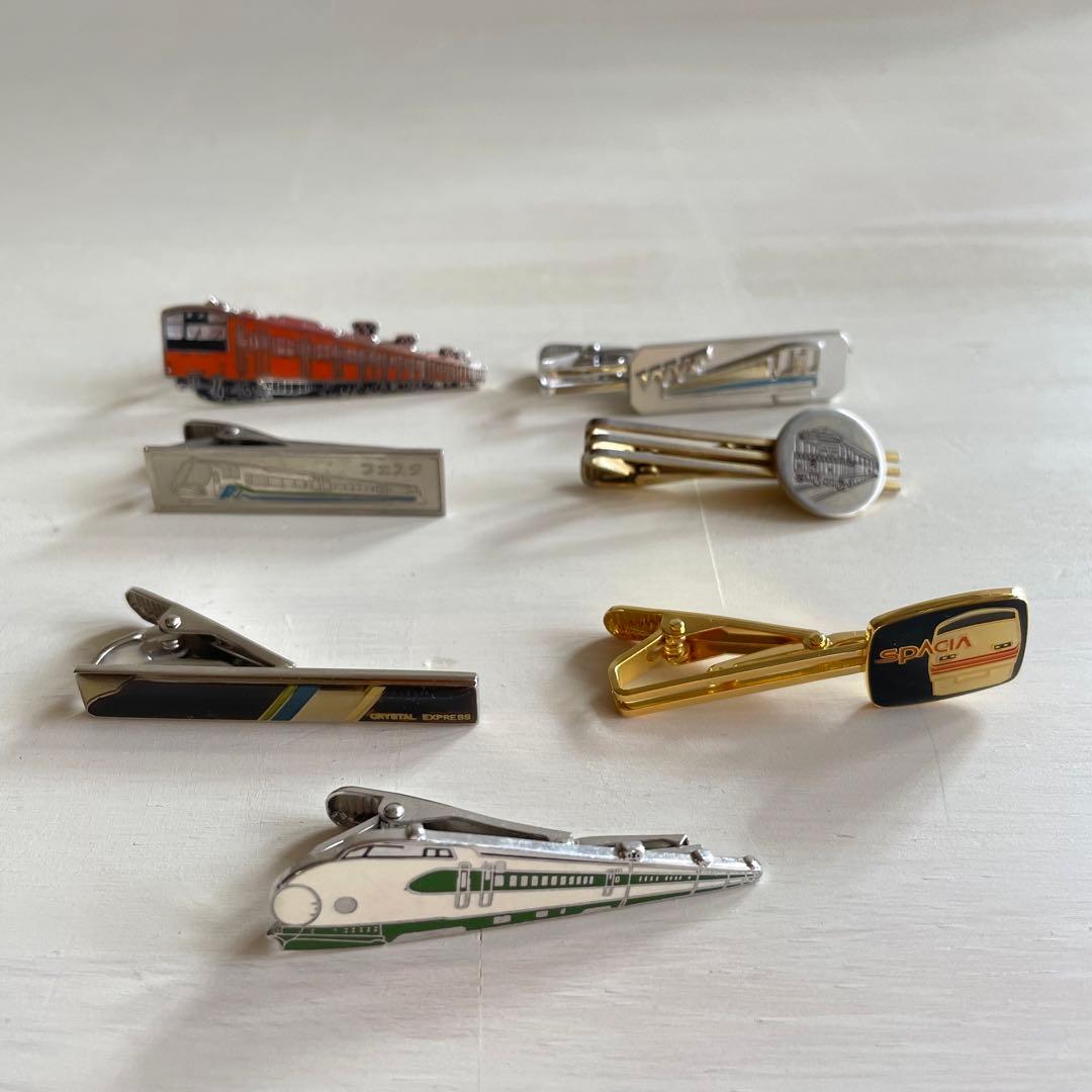 鉄道 ネクタイピン 7個 まとめ売り（バラ売り不可）鉄道車両ピン