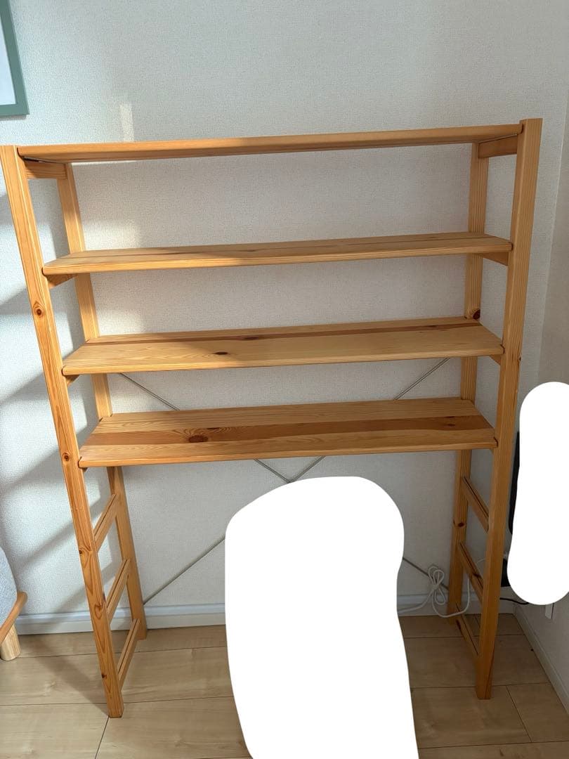 無印良品　パイン材ユニットシェルフ・８６ｃｍ幅・中