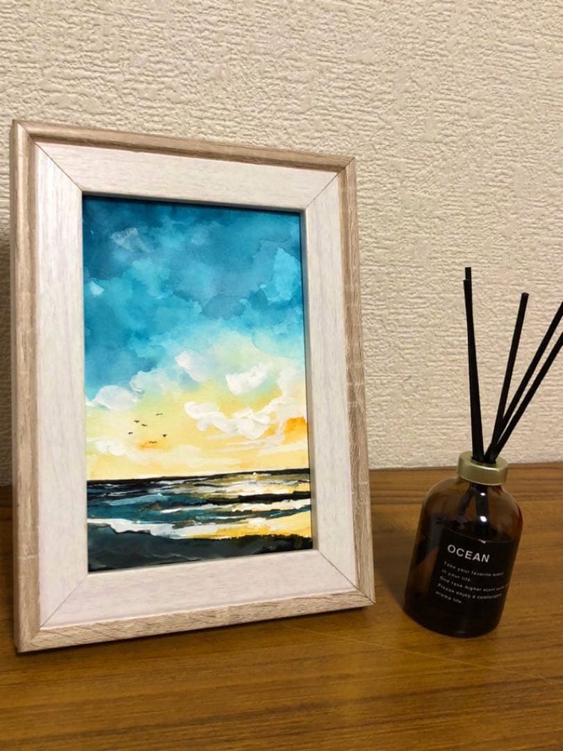 絵画一点物油絵50号micchan作