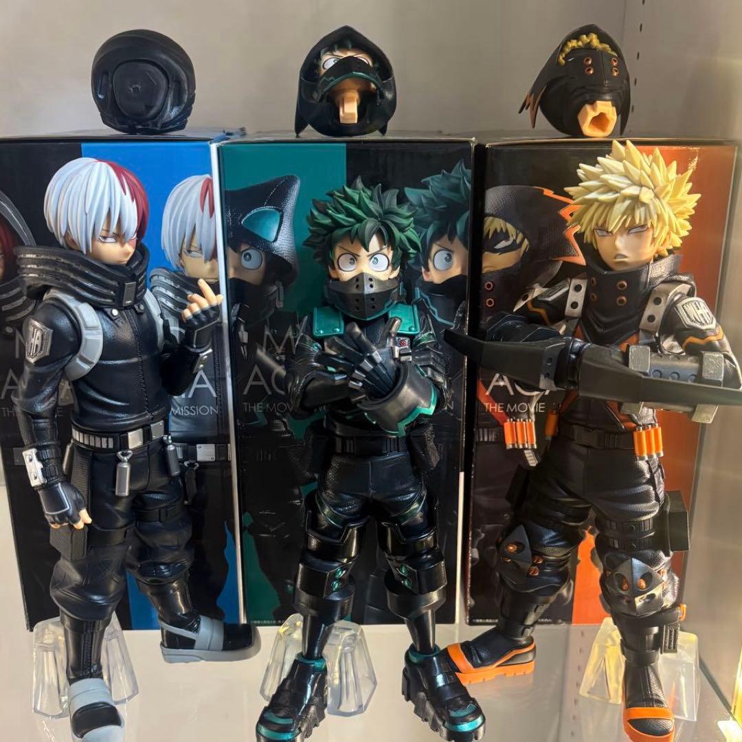 一番くじ　僕のヒーローアカデミア THE MOVIE 緑谷　爆豪　轟　フィギュア