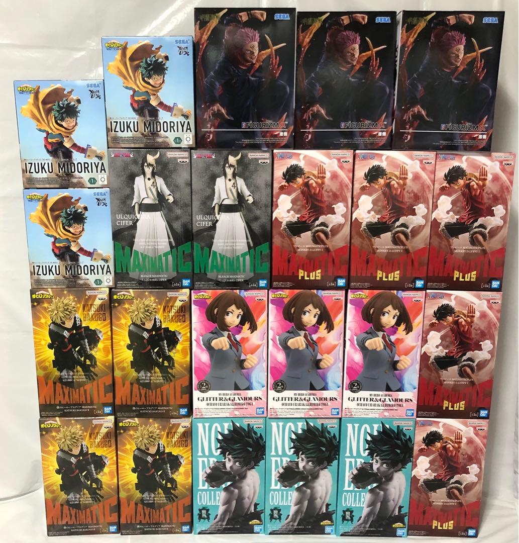 最新プライズフィギュア12点 ワンピース ヒロアカ BLEACH ドラゴンボール