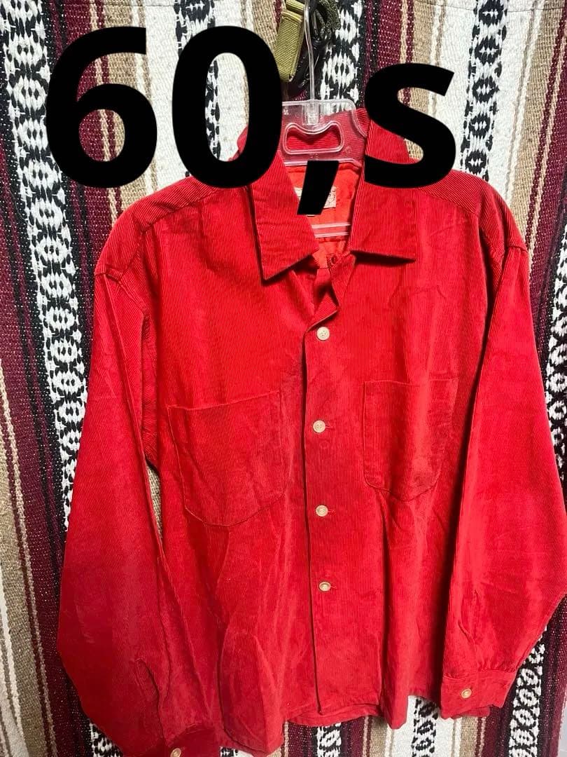 60,s archie jacobsonコーデュロイシャツ