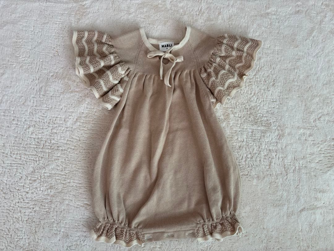 MABLI 小人ロンパース 2Y ベージュ