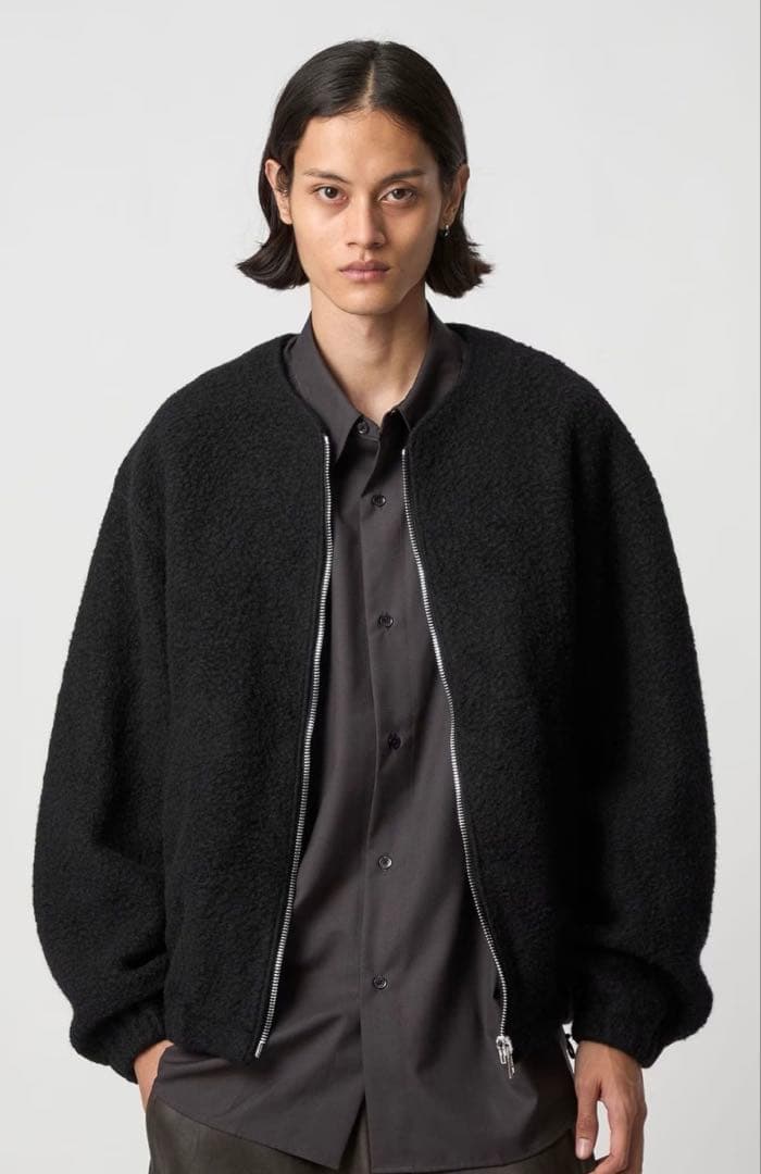 ＜H＞ナッピング ウールジップジャケット　 H BEAUTY&YOUTHブラック H＞ナッピング ウールジップジャケット H BEAUTY&YOUTHブラック - メルカリ