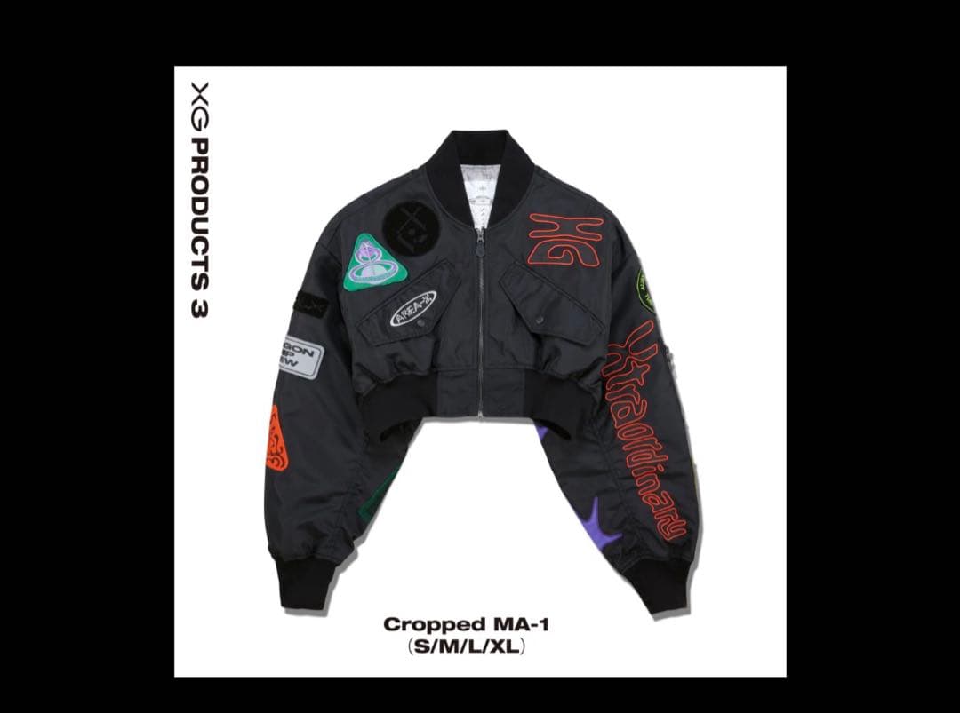 XG Cropped MA-1 Lサイズ - メルカリ