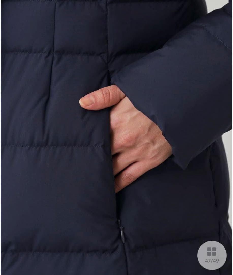 値下げ⭐︎美品⭐︎クードシャンス ネイビー フランス産ホワイトダック