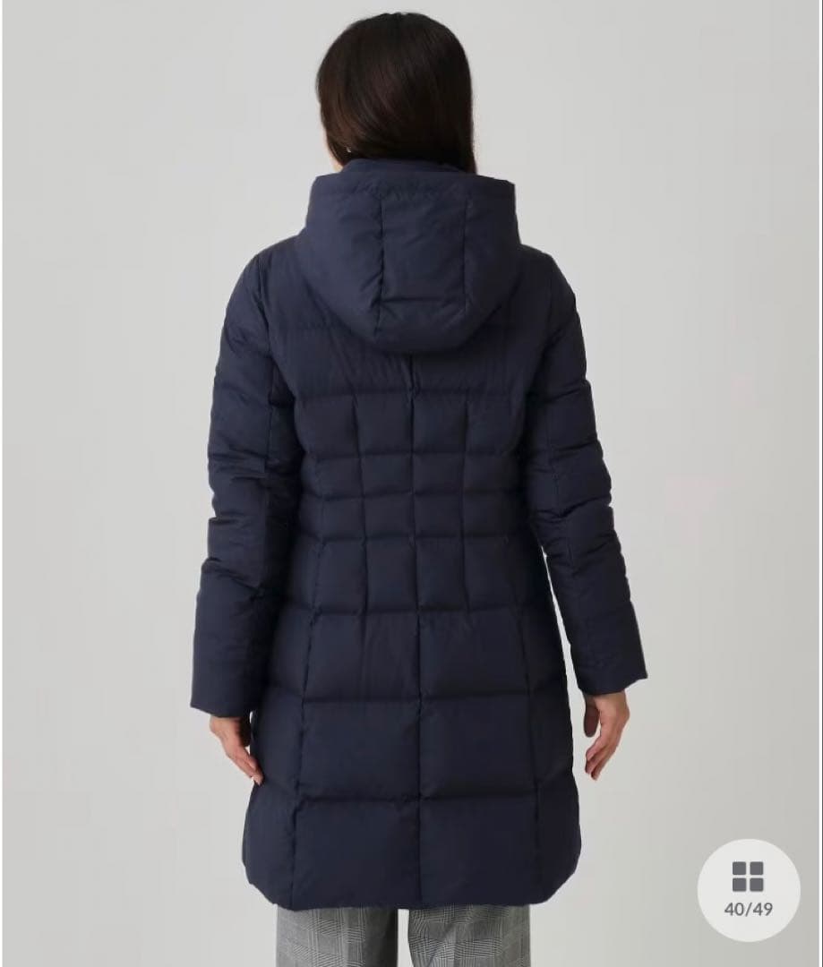 値下げ⭐︎美品⭐︎クードシャンス ネイビー フランス産ホワイトダック