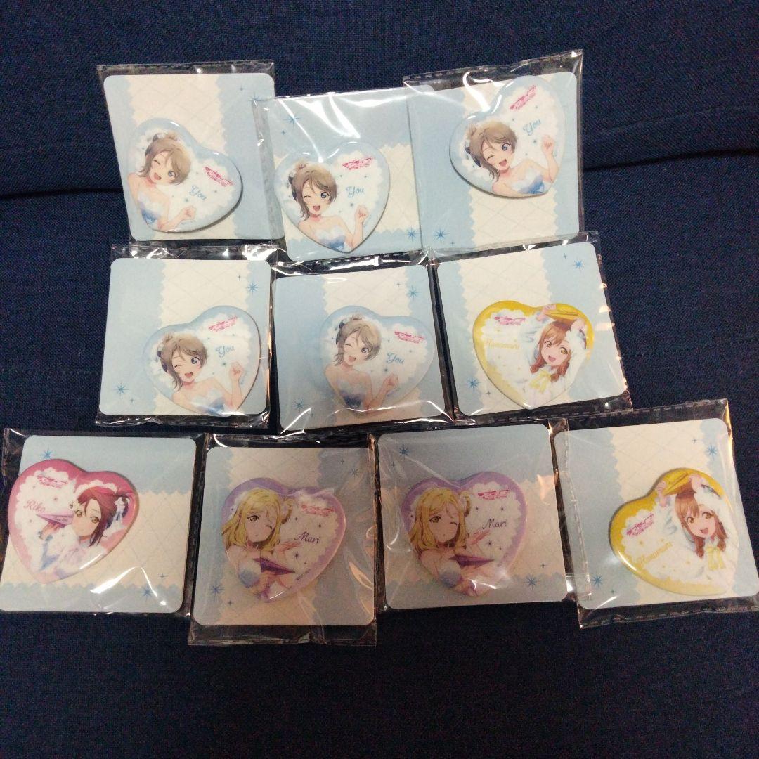 ラブライブ ハート型缶バッジ　缶バッチ モーリーファンタジー限定まとめ売り