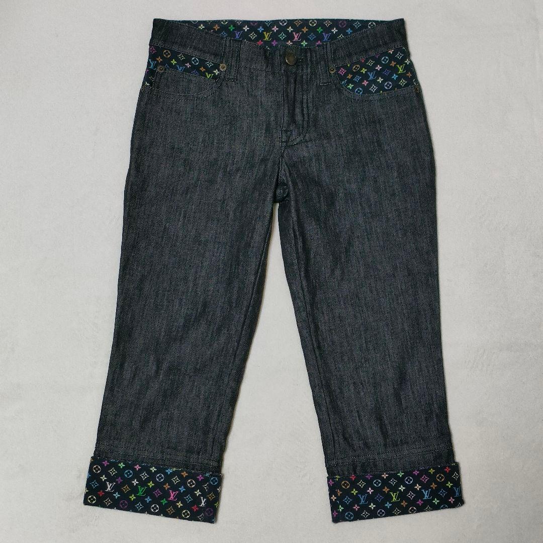 LOUIS VUITTON　デニム　モノグラム　ブラック　34