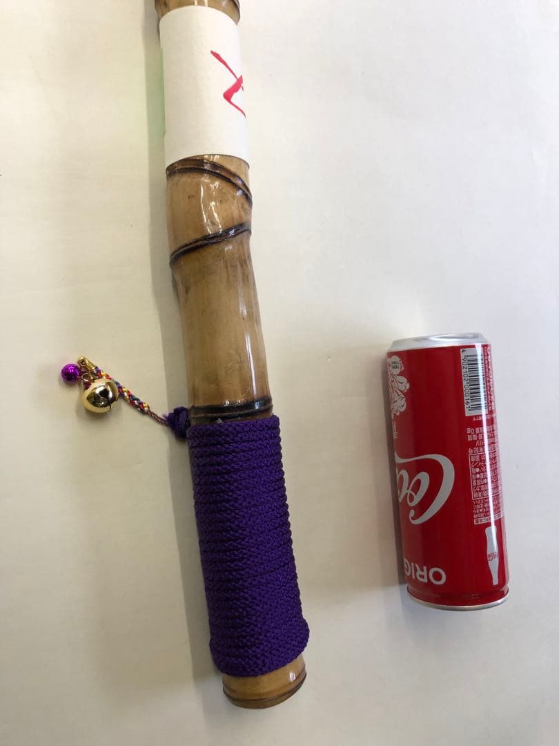 布袋竹で作った杖です。