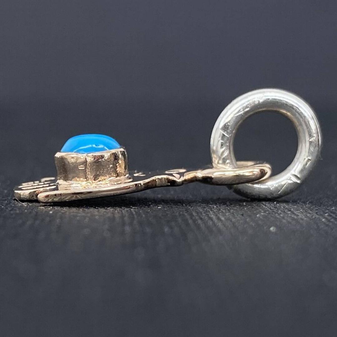 LARRY SMITH ローズゴールド ターコイズ サンダーバード ペンダント