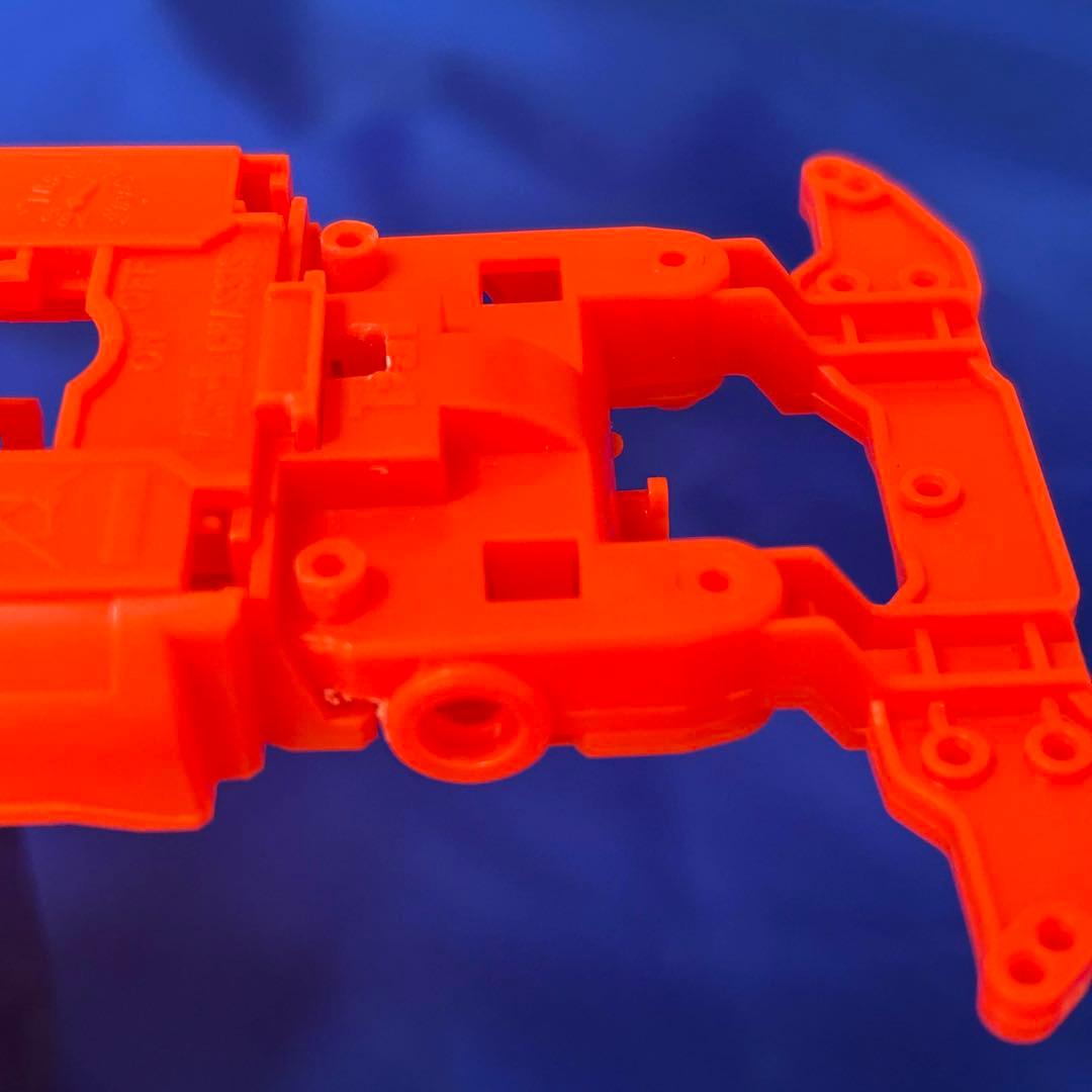 ミニ四駆 MSシャーシ MSフレキ加工品（蛍光オレンジ） - メルカリ