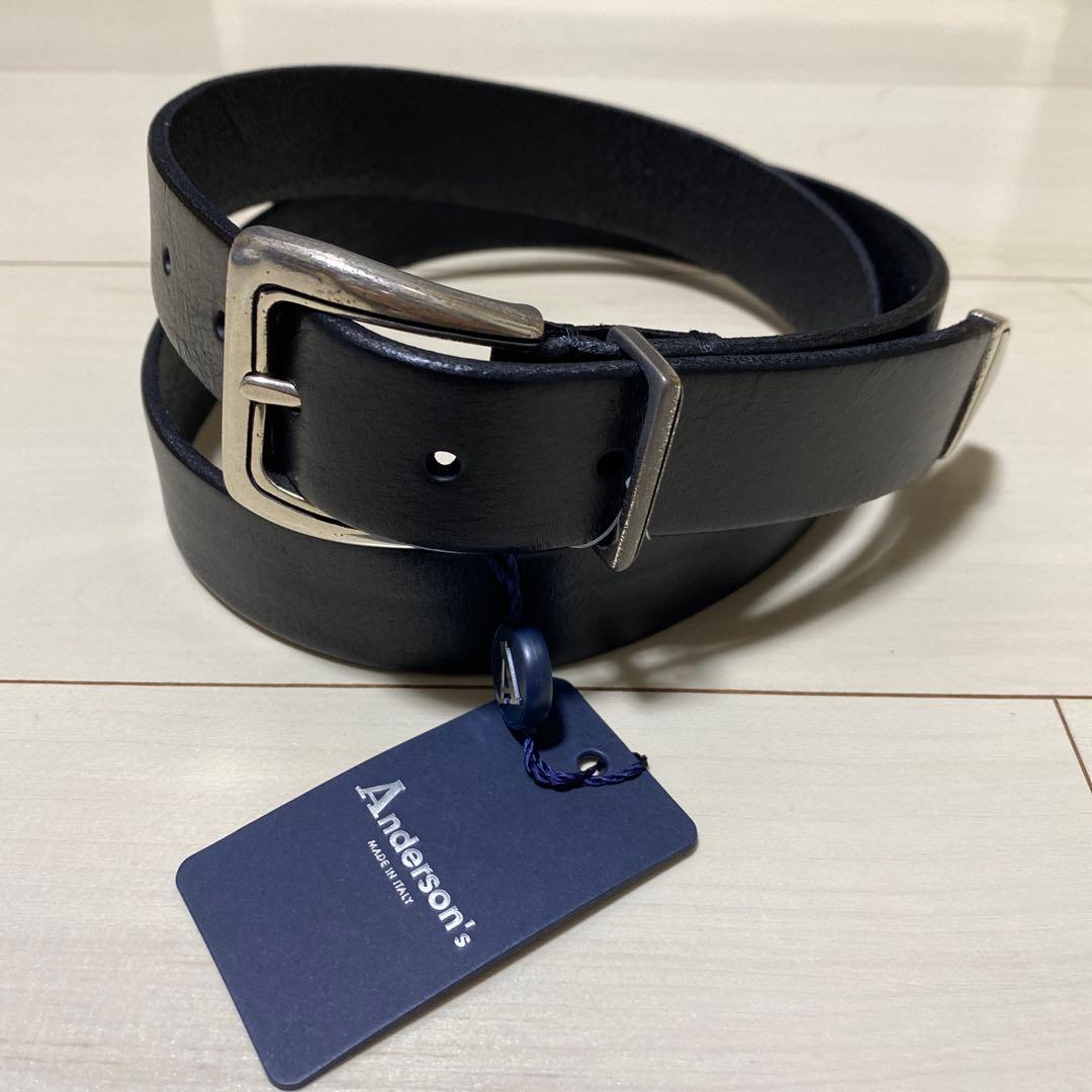 【Anderson's】プンターレ付 ウエスタン レザーベルト