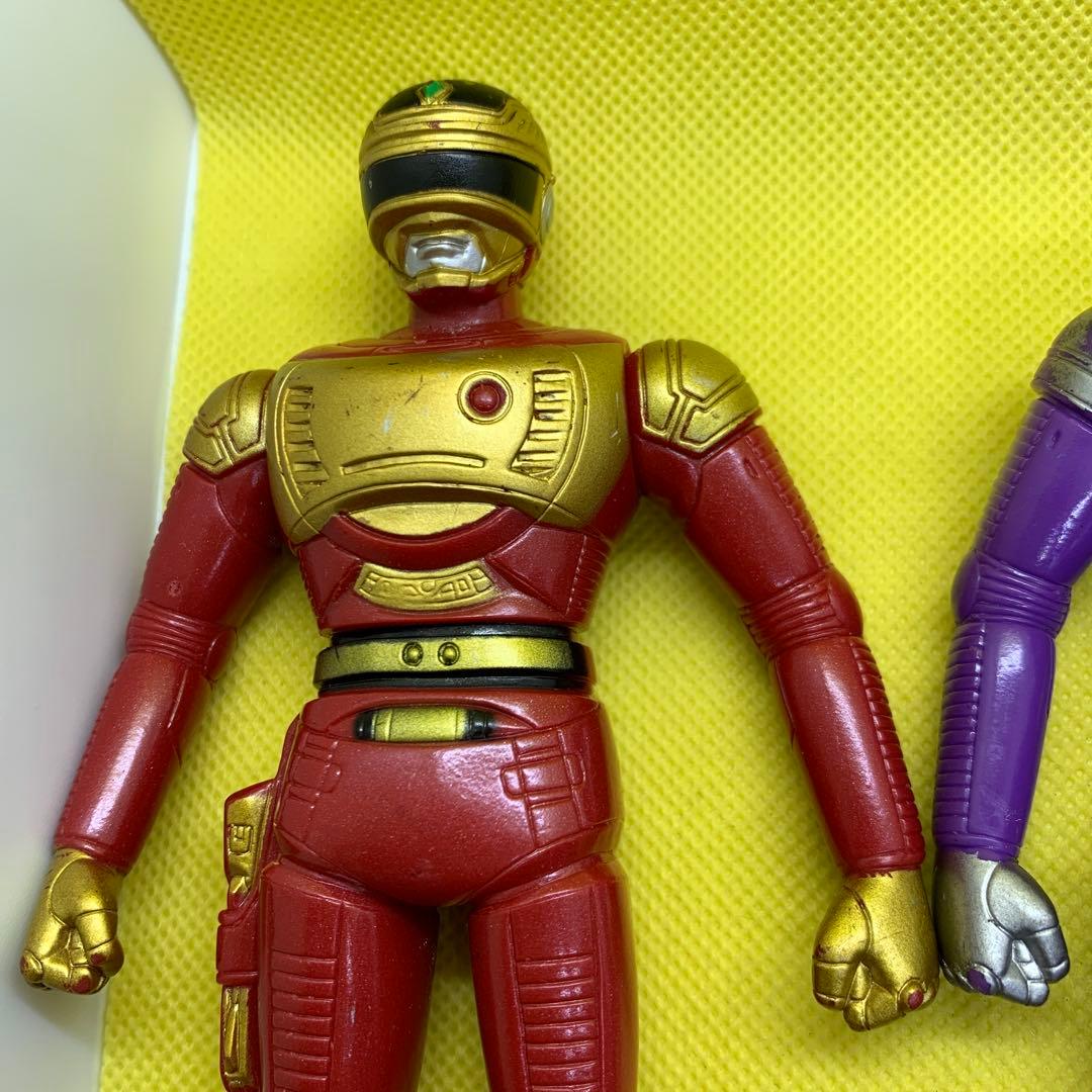 ☆希少品 特捜ロボ ジャンパーソン 当時品 ソフビ3体セット開封品