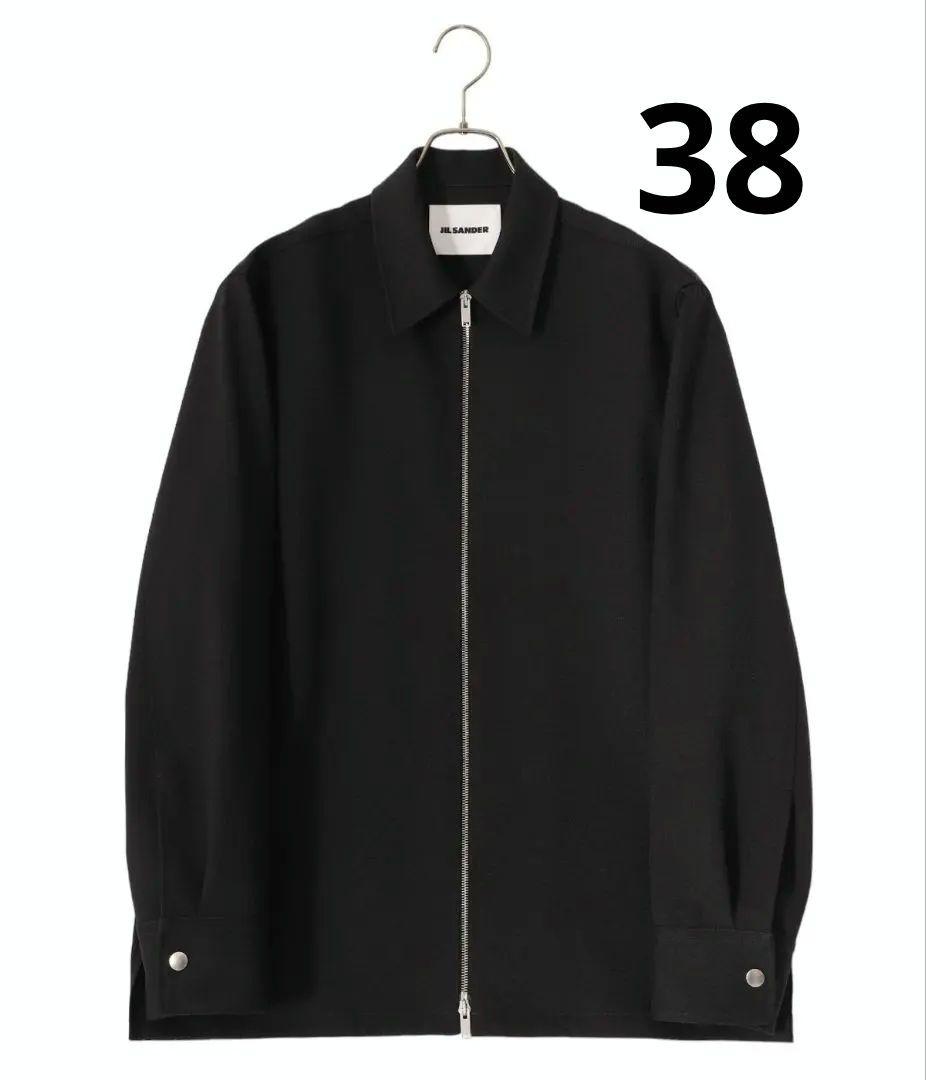 新品未使用　JIL SANDER SHIRT 50　ブラック　ジップアップシャツ