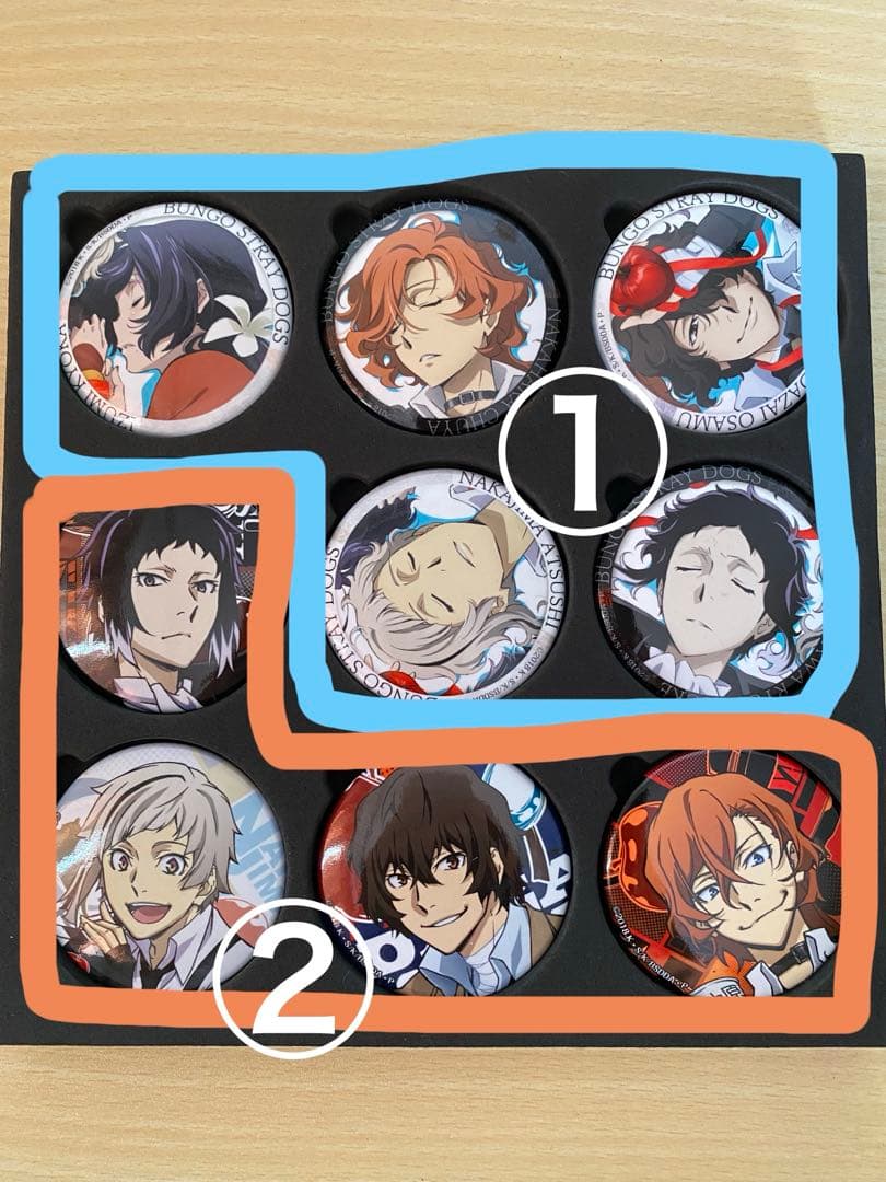 まとめ売り 文豪ストレイドッグス 缶バッジ DEADAPPLE 太宰治 中原中也