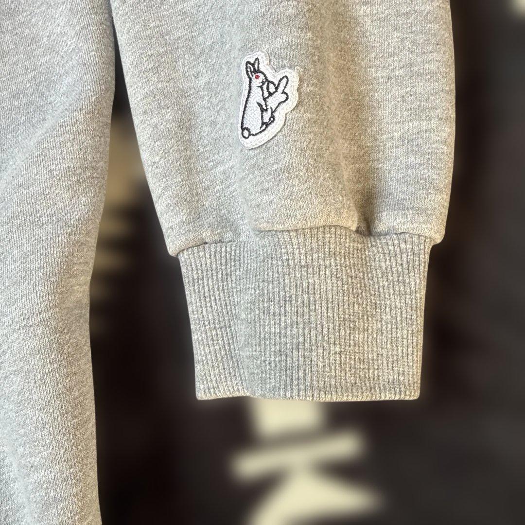 FR2 エフアールツー ハーフジップ スウェット グレー 霜降り ロゴ刺繍