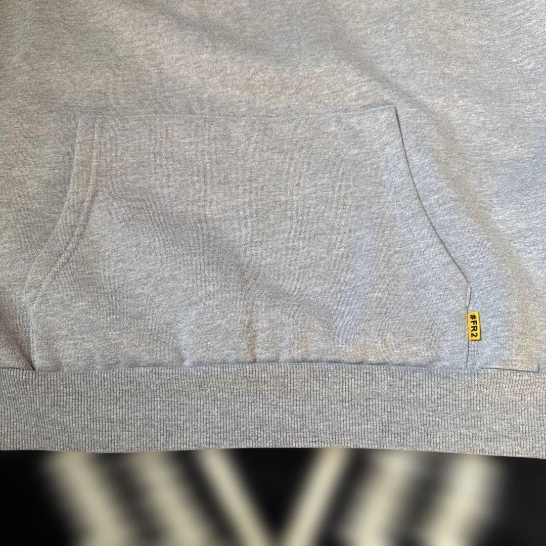 FR2 エフアールツー ハーフジップ スウェット グレー 霜降り ロゴ刺繍