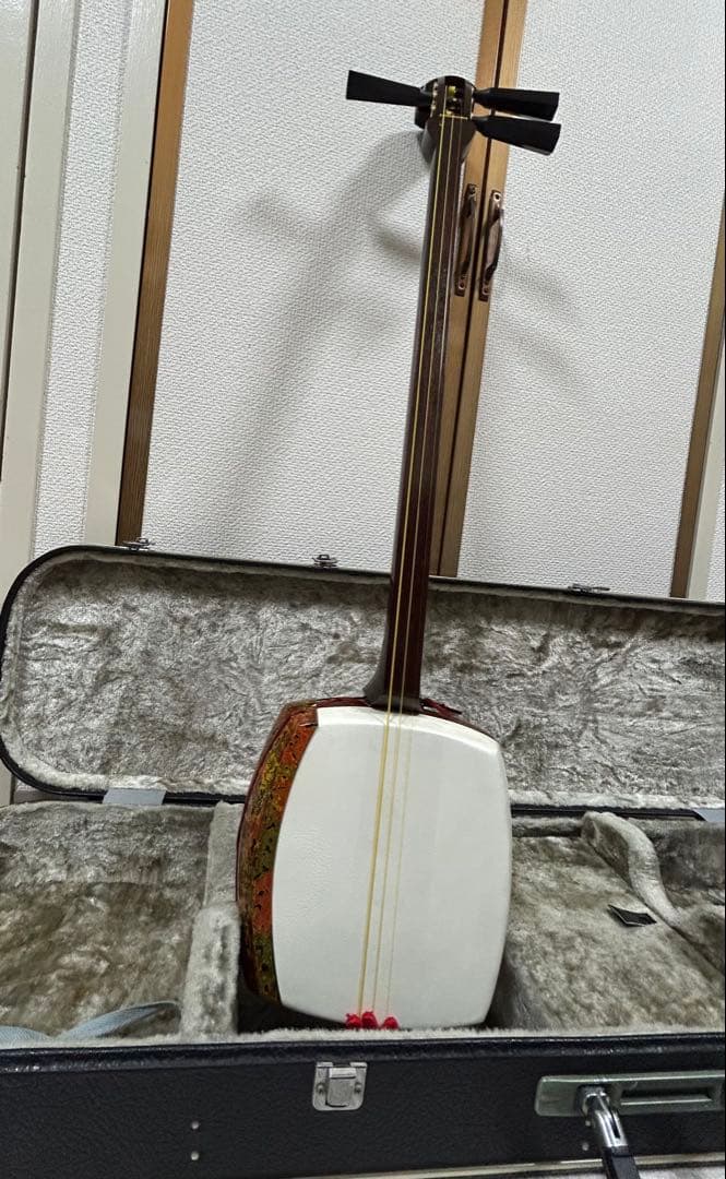 津軽三味線　犬皮