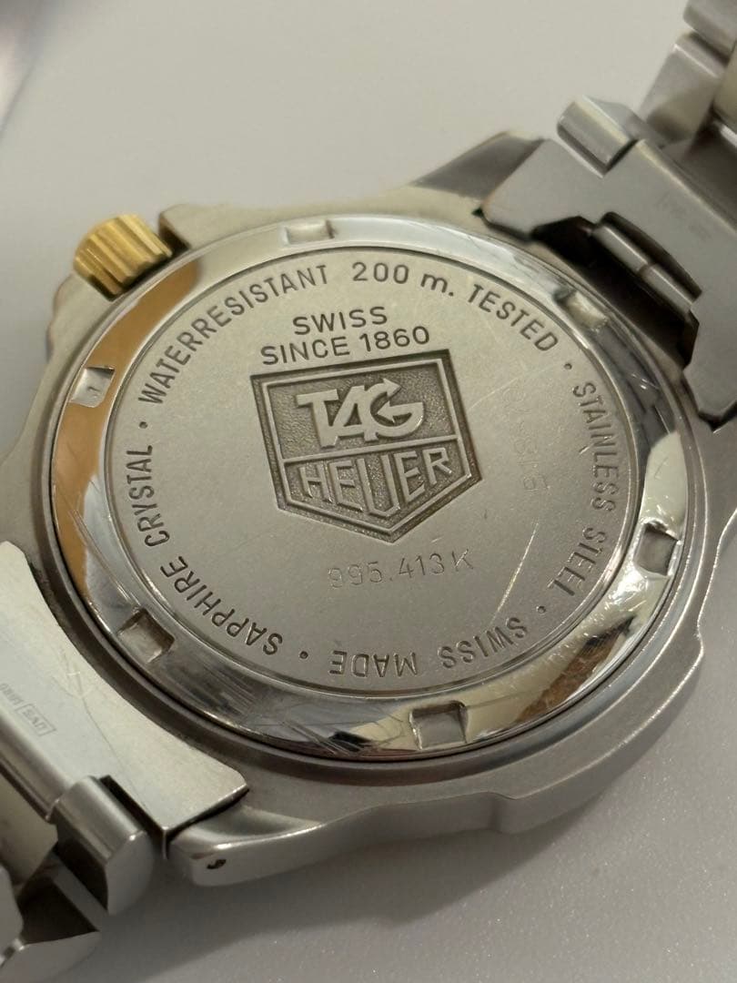 【美品 電池新品】タグホイヤー 995.413K プロフェッショナル クオーツ