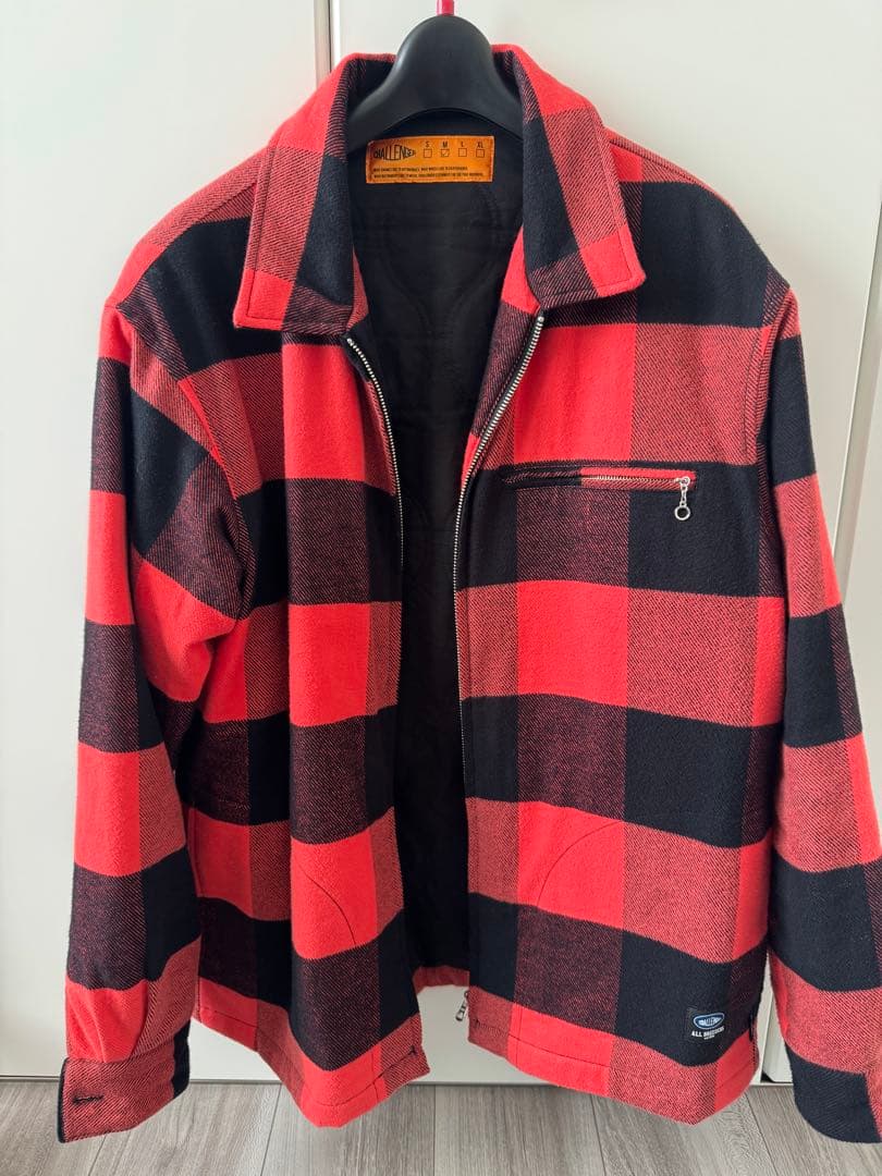 CHALLENGER レッド・ブラックチェック ジャケット M