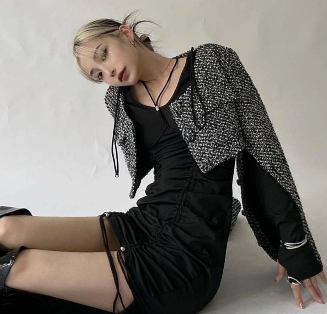 MELT THE LADY ディープスリットツイードジャケット - メルカリ