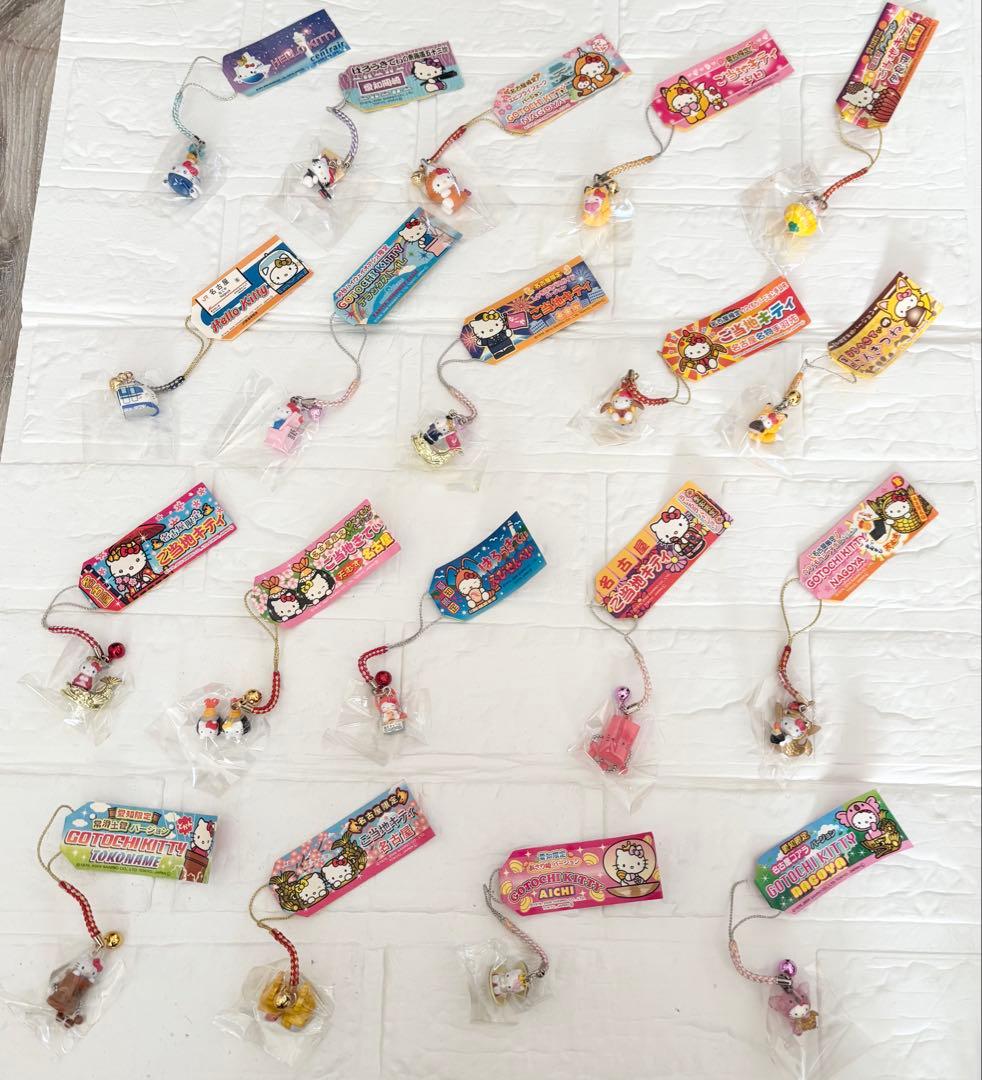 ハローキティ ご当地キティストラップ 未開封19個セット （バラ売り不可）