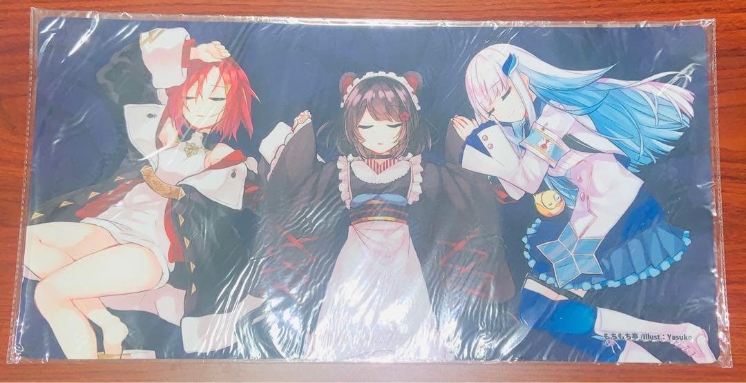 もちもち亭 プレイマット さんばか(アンジュ、戌亥とこ、リゼ) にじさんじC97