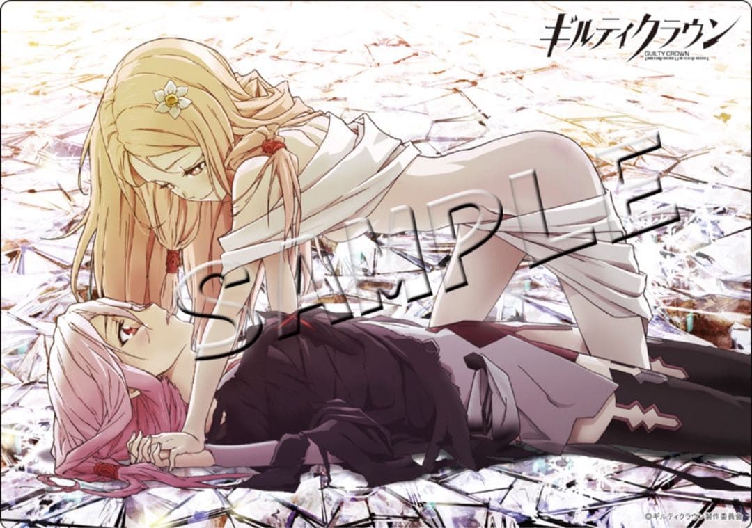 希少☆ ギルティクラウン デスクマット 楪いのり　桜満真名