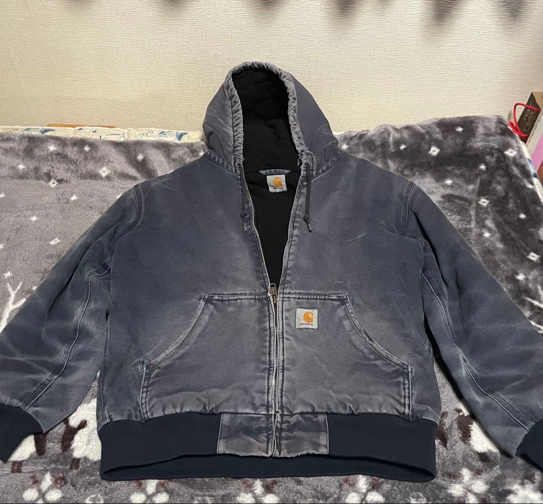 襤褸】Carhartt アクティブジャケット 茄子紺 鬼フェード - メルカリ