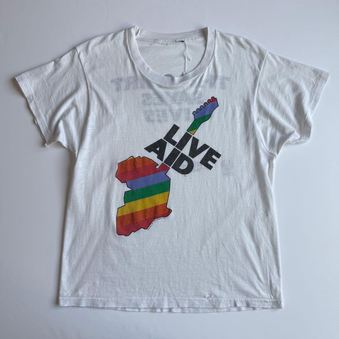 Vintage 80s LIVE AID キムタク着 ライブエイド Tシャツ - メルカリ