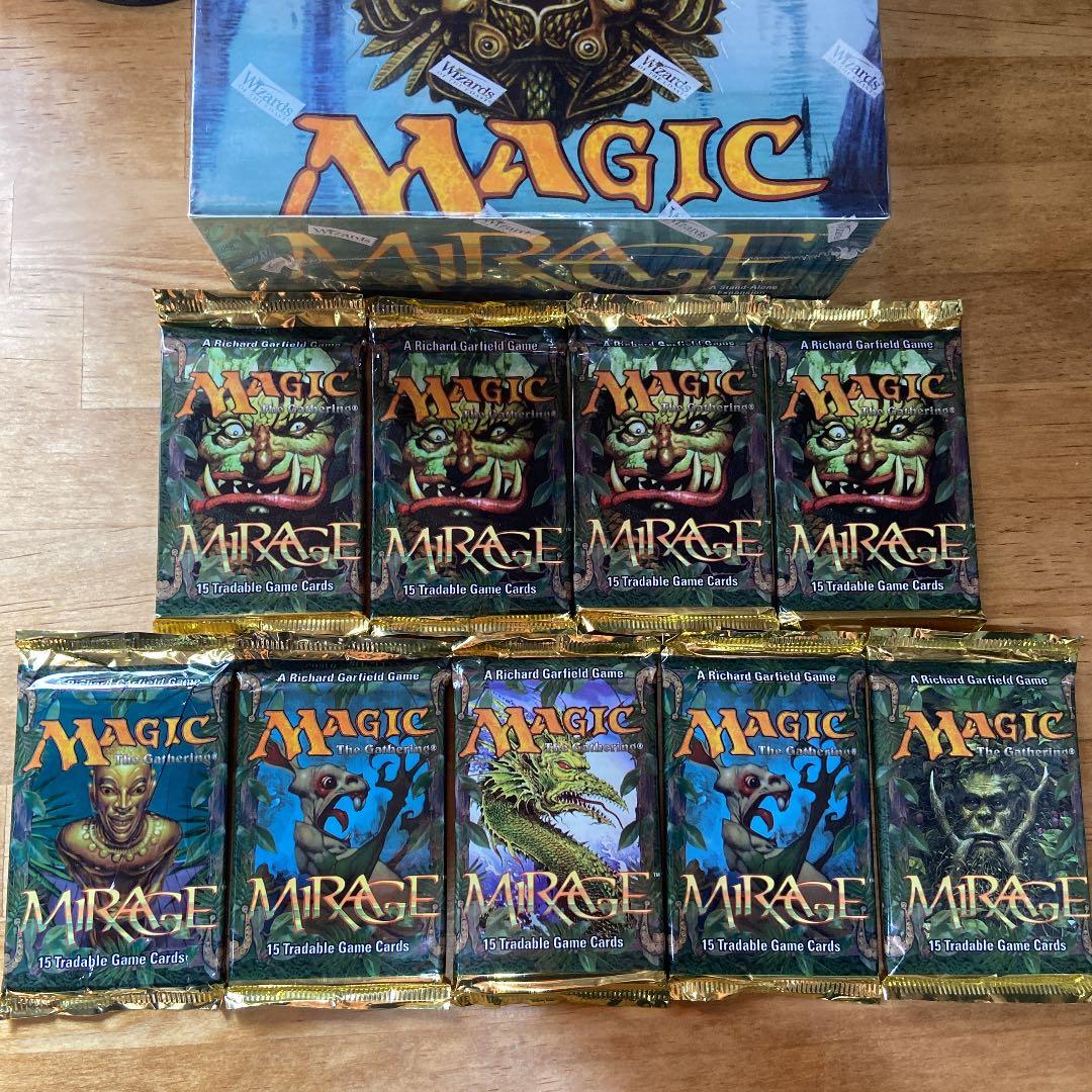 MTG ミラージュ  英語　未開封 ブースター  ×9 MTG✨SAVAGE TWISTER✨Mirage CGC QUAD 9's++ MINT UNCOMMON Sorcery