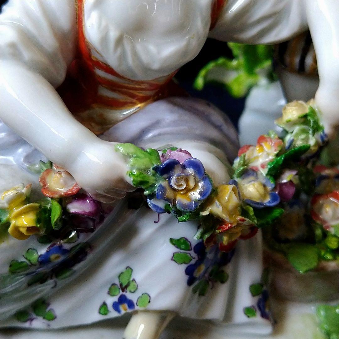 ✤1924年以前マイセン(Meissen)フィギュリン『春の寓意』✤ - メルカリ