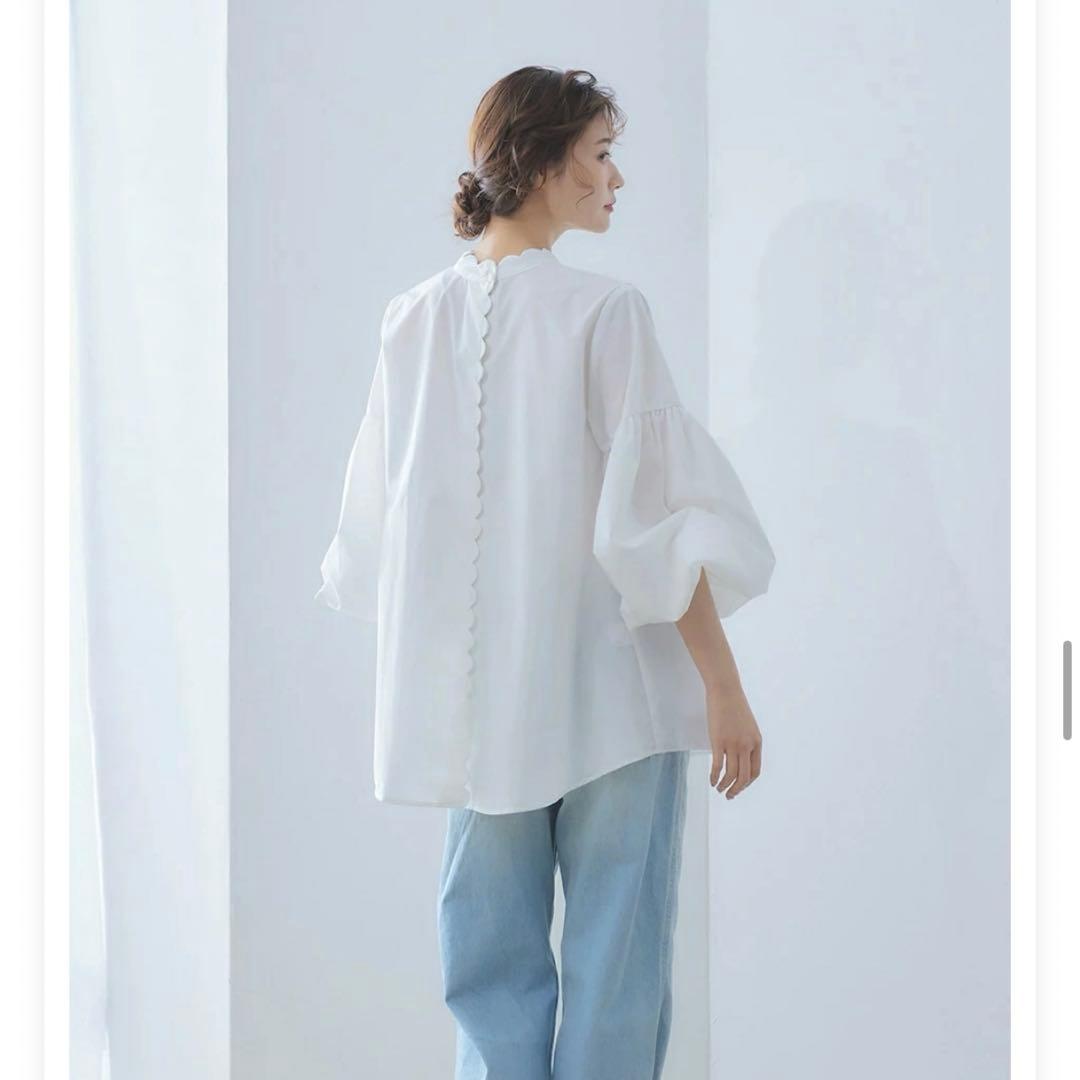 タイニースカラップブラウス yori cen. ohga heve - メルカリ