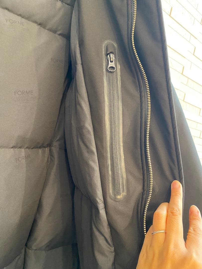FORME ノーカラー ロングダウンコート サイズ1 mother 東原亜希 - メルカリ