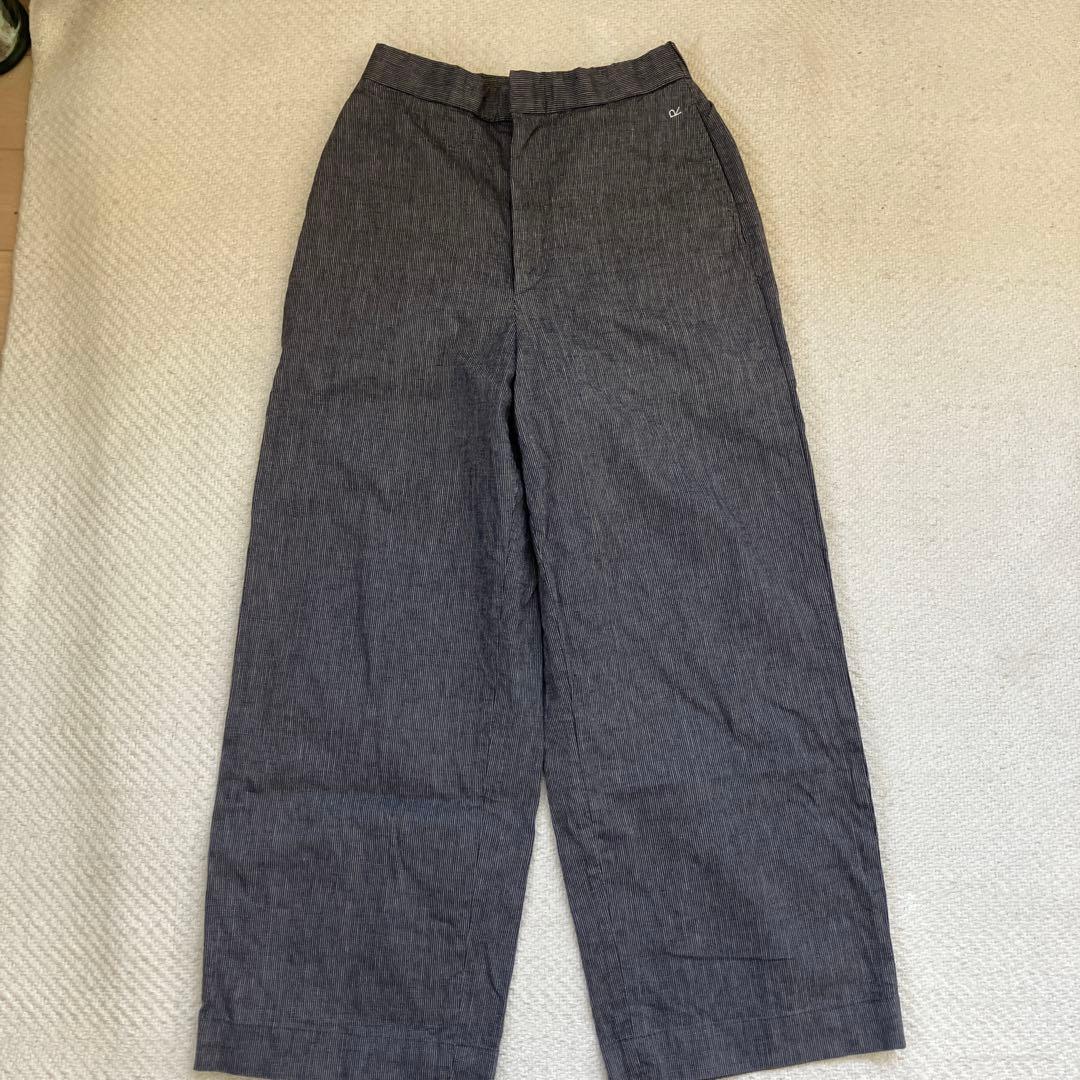 ストライプ ワイドパンツ　45R