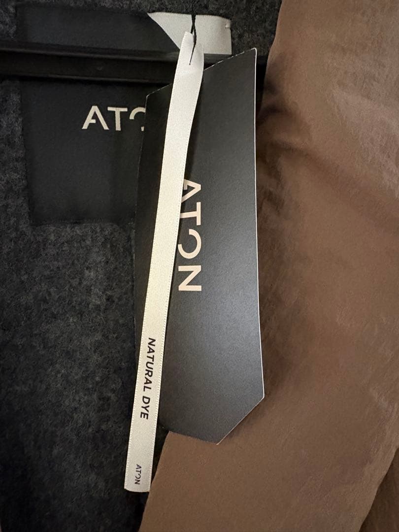 ゆん様専用】ATON ブラウン ナイロンガウンコート - メルカリ