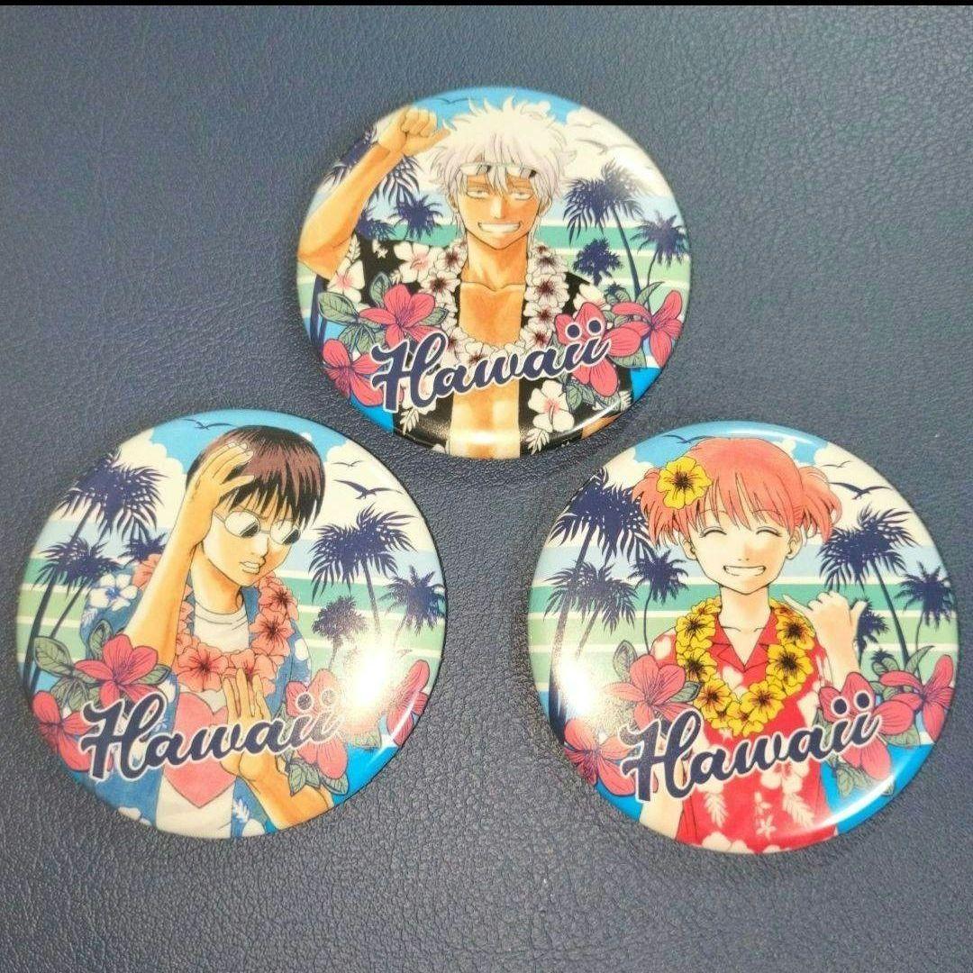 坂田銀時 志村新八 神楽 万事屋 大銀魂展 ハワイ 缶バッジ 銀魂